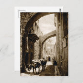 Carte Postale La Via Dolorosa à Jérusalem (Devant / Derrière)