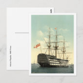 Carte Postale La victoire de Nelson HMS (Devant / Derrière)