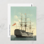 Carte Postale La victoire de Nelson HMS (Devant / Derrière)