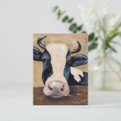 Carte Postale La vie à la ferme - Gunther la vache (Debout devant)