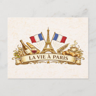 Carte Postale La vie à Paris