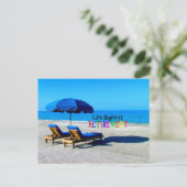 Carte Postale La vie commence à la retraite (Debout devant)