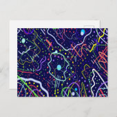 Carte Postale La vie dans l'espace (Devant / Derrière)