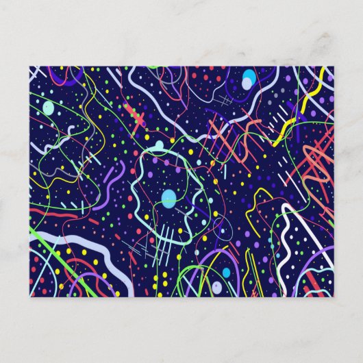 Carte Postale La vie dans l'espace (Devant)