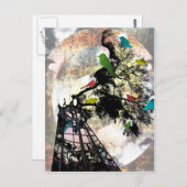 Carte Postale La vie dans une cage (Devant / Derrière)