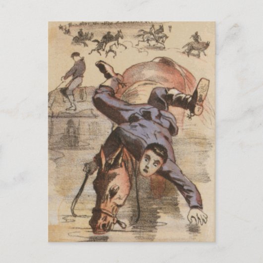 Carte Postale La vie d'appel d'eau dans le camp (Devant)