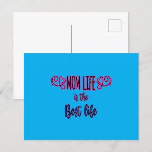 Carte Postale La vie de maman est la meilleure vie
