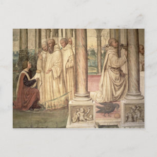 Carte Postale La vie de saint Benoît (fresque) (détail) 2