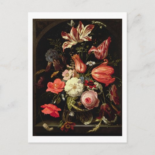 Carte Postale La vie des fleurs sur une haie (Devant)