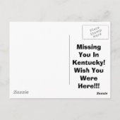 Carte Postale La vie du Kentucky (Dos)