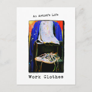 Carte Postale La vie d'un artiste : Vêtements de travail Photogr