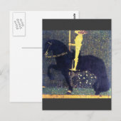 Carte Postale La vie d'une lutte (Les Chevaliers d'or) -Klimt (Devant / Derrière)