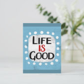 Carte postale La vie est belle (Debout devant)