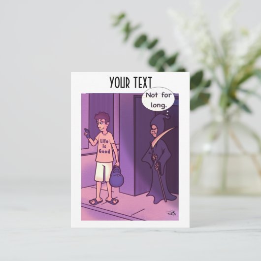 Carte Postale La vie est bonne (Debout devant)