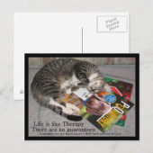 Carte Postale La vie est comme la thérapie (Devant / Derrière)