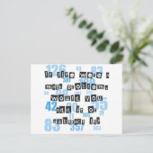 Carte Postale La vie est comme les maths (Debout devant)