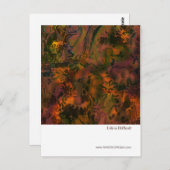 Carte Postale La Vie Est Difficile (Devant / Derrière)