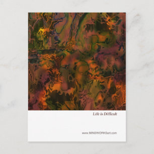 Carte Postale La Vie Est Difficile