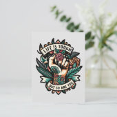 Carte Postale La vie est dure, vous aussi (Debout devant)