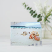 Carte Postale La vie est juste une plage (Debout devant)