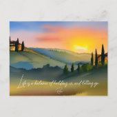 Carte Postale La Vie Est L'Équilibre Citation Rumi Joli Coucher (Devant)