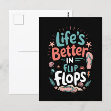 La vie est meilleure à Flip-Flops - Plage tropical