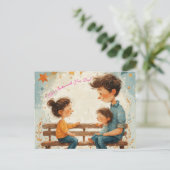 Carte Postale "La vie est meilleure avec toi, papa" (Debout devant)