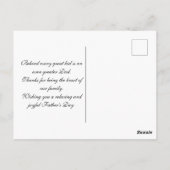 Carte Postale "La vie est meilleure avec toi, papa" (Dos)