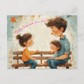 Carte Postale "La vie est meilleure avec toi, papa" (Devant)