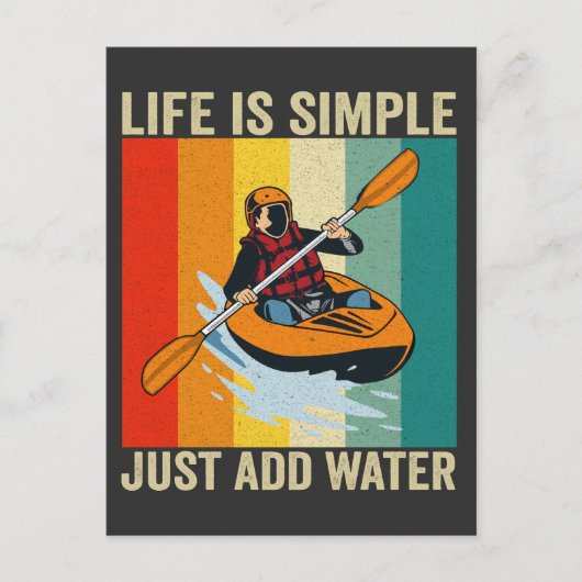Carte Postale La vie est simple, il suffit d'ajouter de l'eau Ca (Devant)