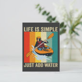 Carte Postale La vie est simple, il suffit d'ajouter de l'eau Fu (Debout devant)