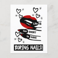 La vie est trop courte pour avoir des ongles ennuy