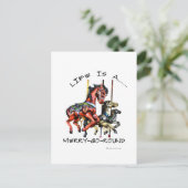 Carte Postale La Vie Est Un Joyeux Parcours (Debout devant)