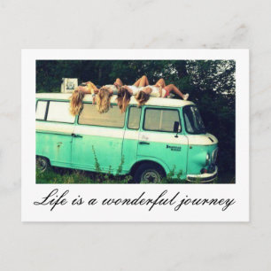 Carte postale - La vie est un merveilleux voyage