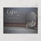 Carte Postale La vie est un miroir (Devant)