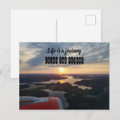 Carte Postale La vie est un voyage (Devant / Derrière)