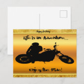 Carte Postale La vie est une aventure profiter de la promenade (Devant / Derrière)