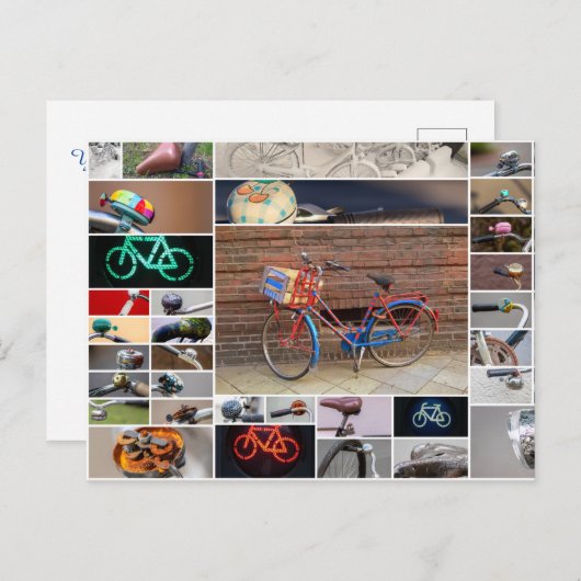 Carte Postale La vie est une belle balade à bicyclette ! (Devant / Derrière)