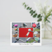 Carte Postale La vie est une belle promenade à vélo ! (Debout devant)