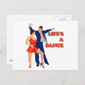 Carte Postale La vie est une danse (Devant / Derrière)