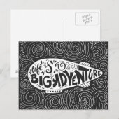 Carte Postale La Vie Est Une Grande Aventure (Devant / Derrière)