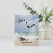 Carte Postale La vie est une plage (Debout devant)