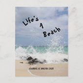 Carte Postale La vie est une plage (Devant)