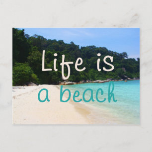 Carte Postale La vie est une plage