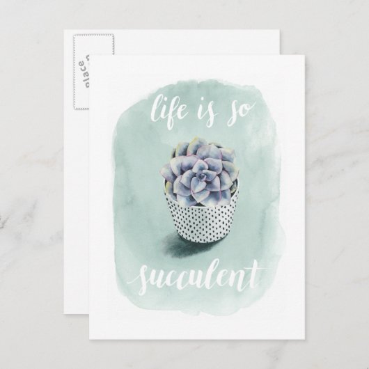 Carte Postale La vie est une réussite I (Devant / Derrière)