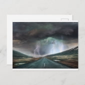 Carte Postale La Vie Est Une Route (Devant / Derrière)