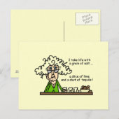 Carte Postale La vie et l'Humour de Tequila (Devant / Derrière)