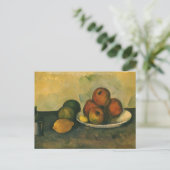 Carte Postale La vie morte avec les pommes par Paul Cezanne (Debout devant)