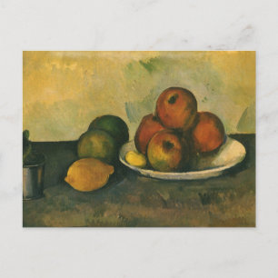 Carte Postale La vie morte avec les pommes par Paul Cezanne