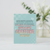 Carte Postale La vie n'est pas de se trouver Citer (Debout devant)